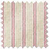 Emily Bond George Stripe Print, Red - Twist&Fit Roman Blind
